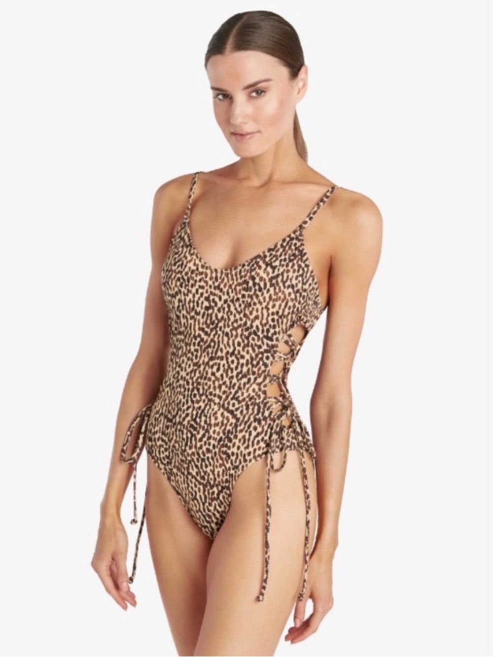 ROBIN PICCONE Whitney Lace Up One Piece